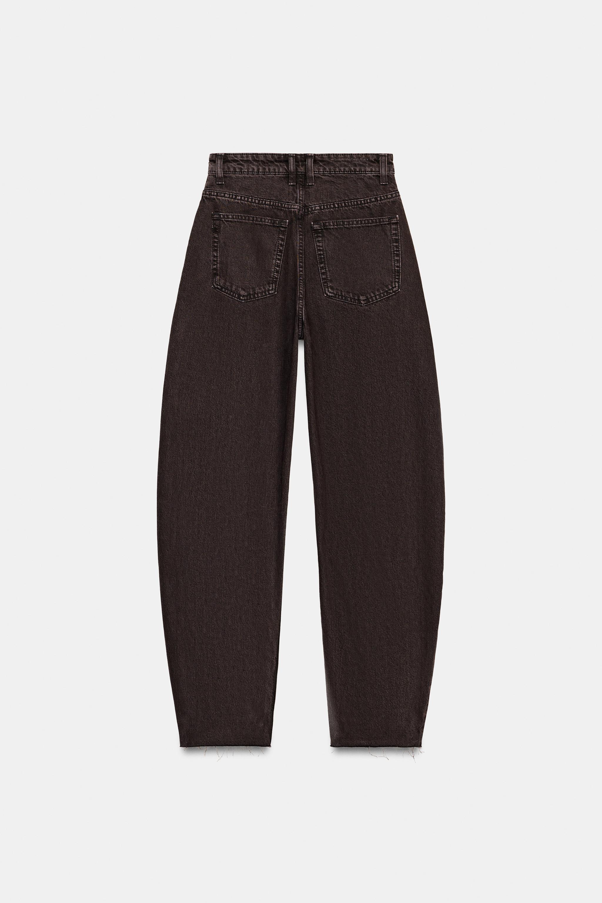 TRF HIGH WAIST BARREL JEANS